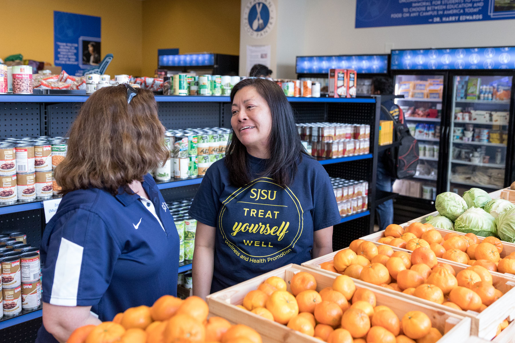 SJSU Care's Spartan Food Pantry grand opening.