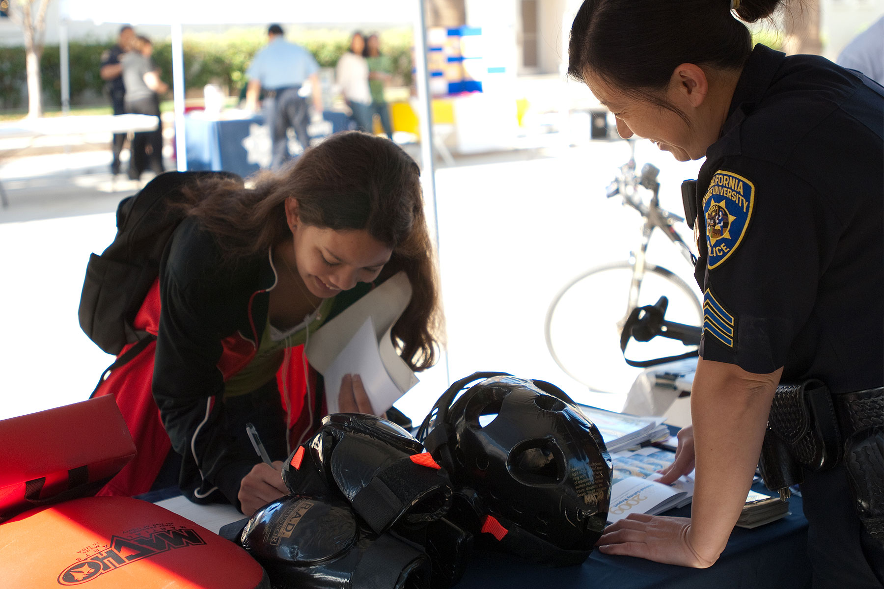 Annual UPD Safety Fair took place at the Paseo de Cesar Chavez pathway. 