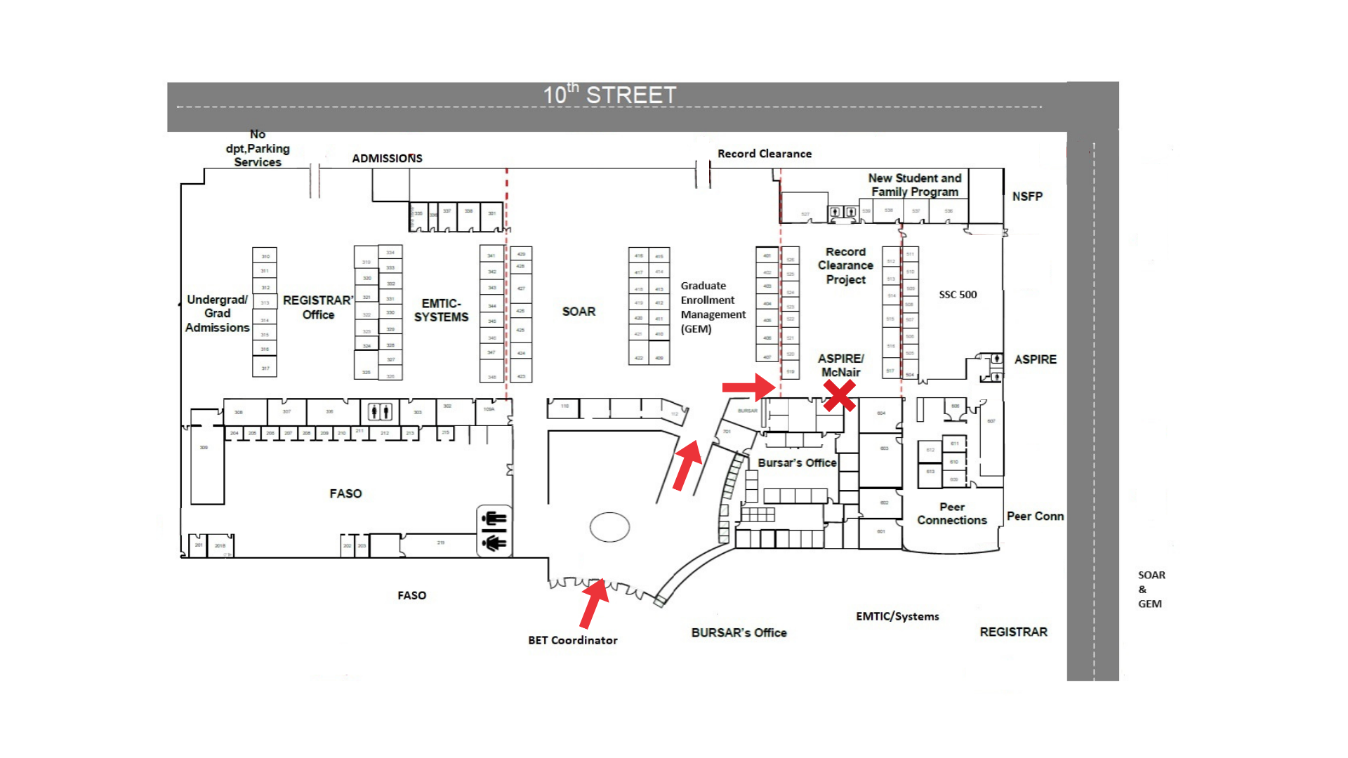 SJSU Inside SSC Front Area