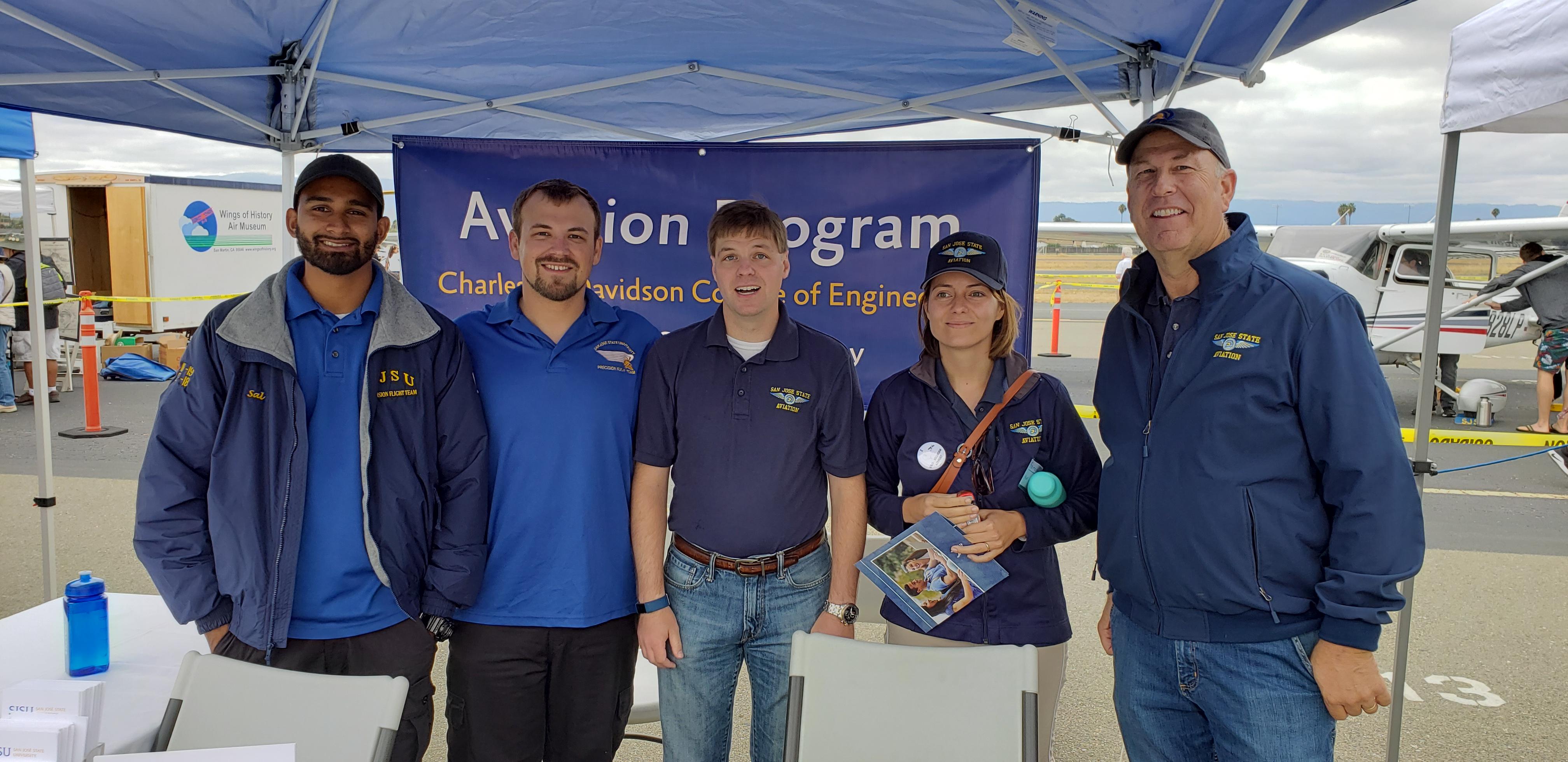 Students at the Reid-Hillview Airport Day