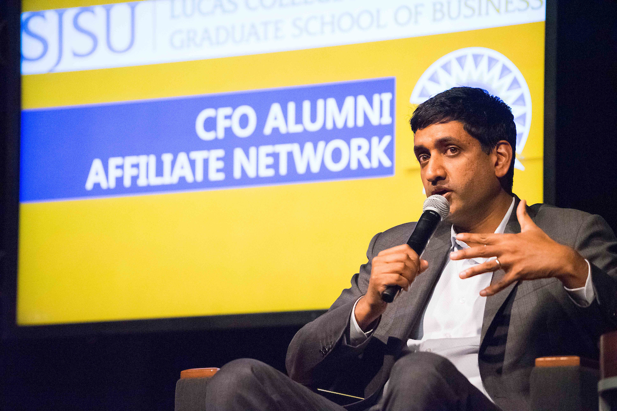 Congressman Ro Khanna speaks as part of the CFO Network speaker series.