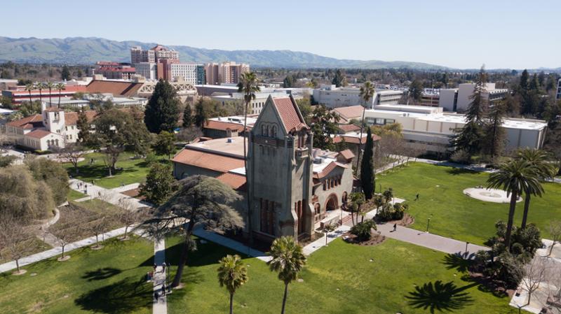 Overview photo of SJSU campus