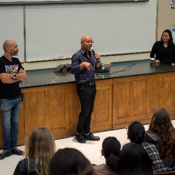 People giving presentation