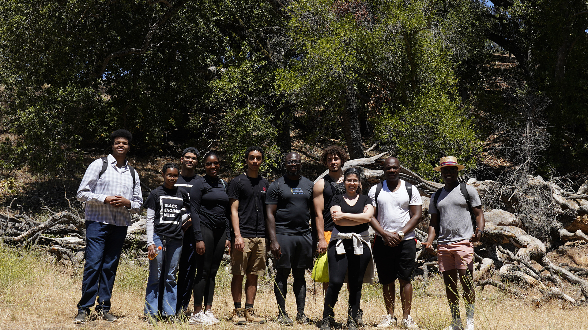 Students at Hiking Social