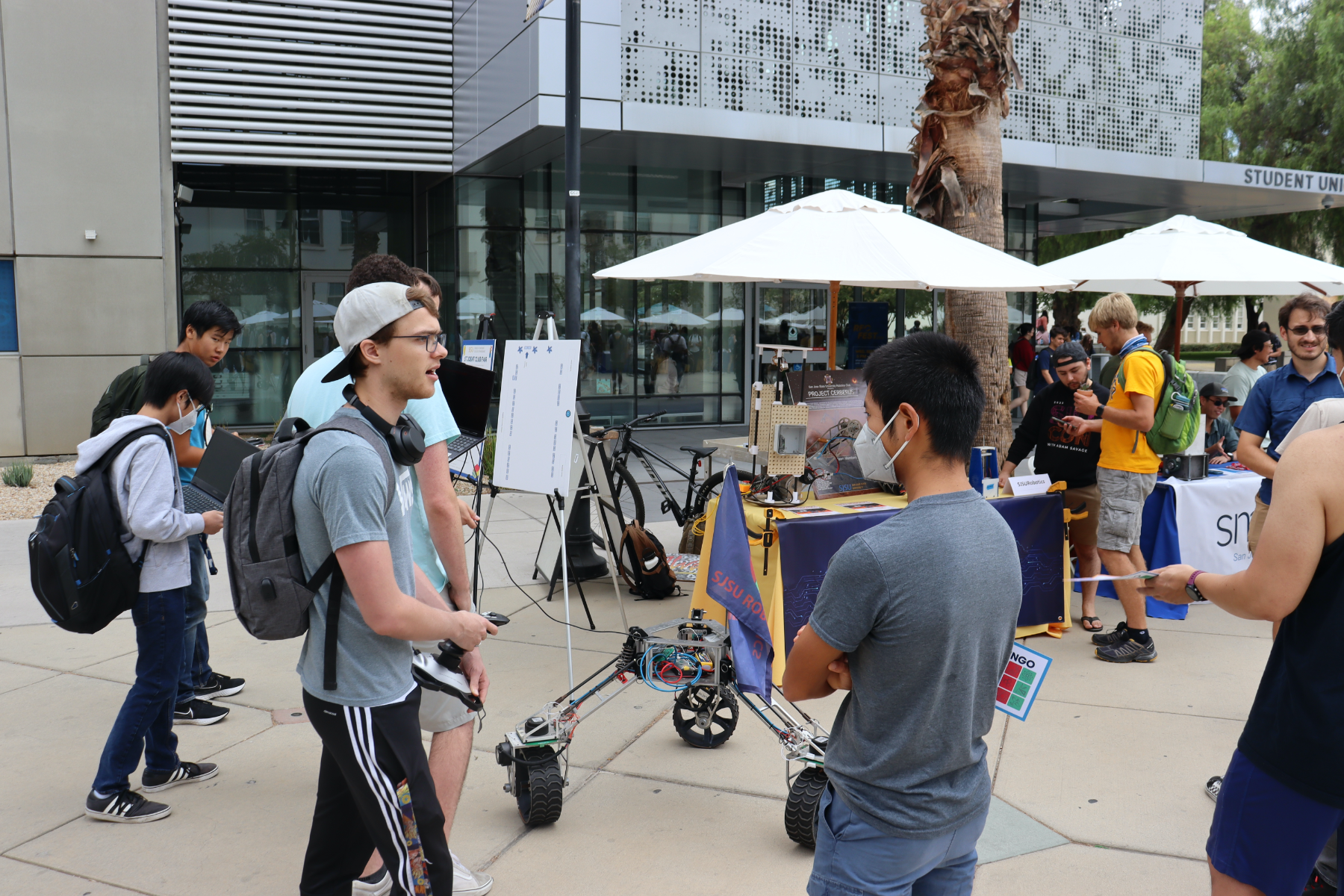 Students at the Club Fair