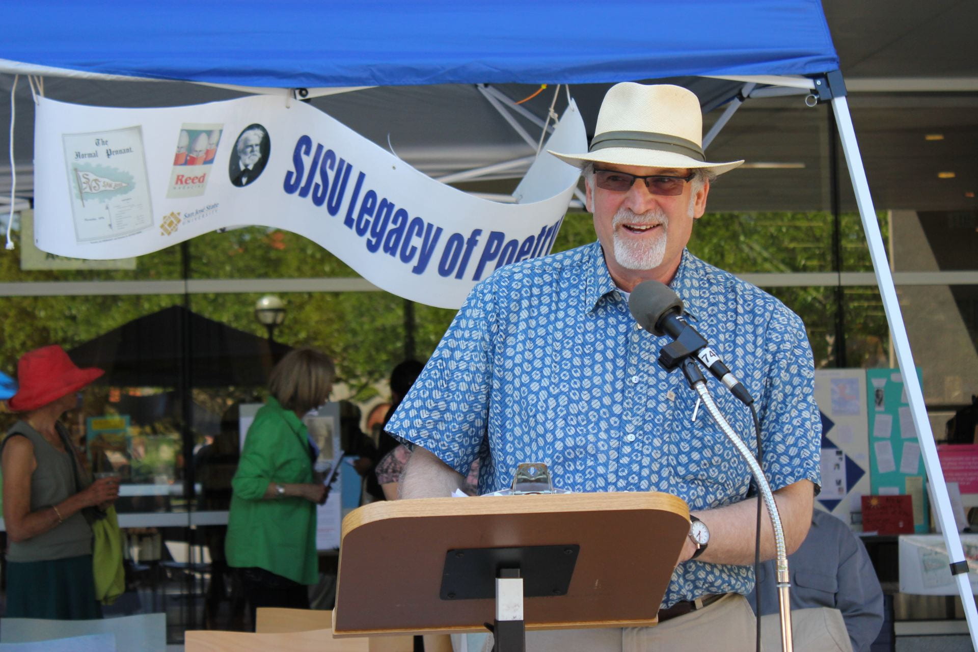 Alan Soldofsky, director of SJSU’s Creative Writing program, at the 2015 Legacy of Poetry event.