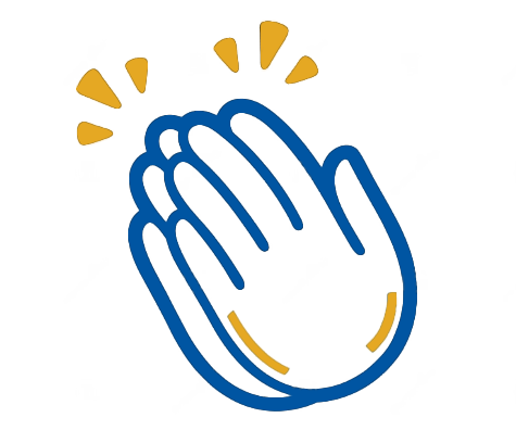 Clapping hands icon.