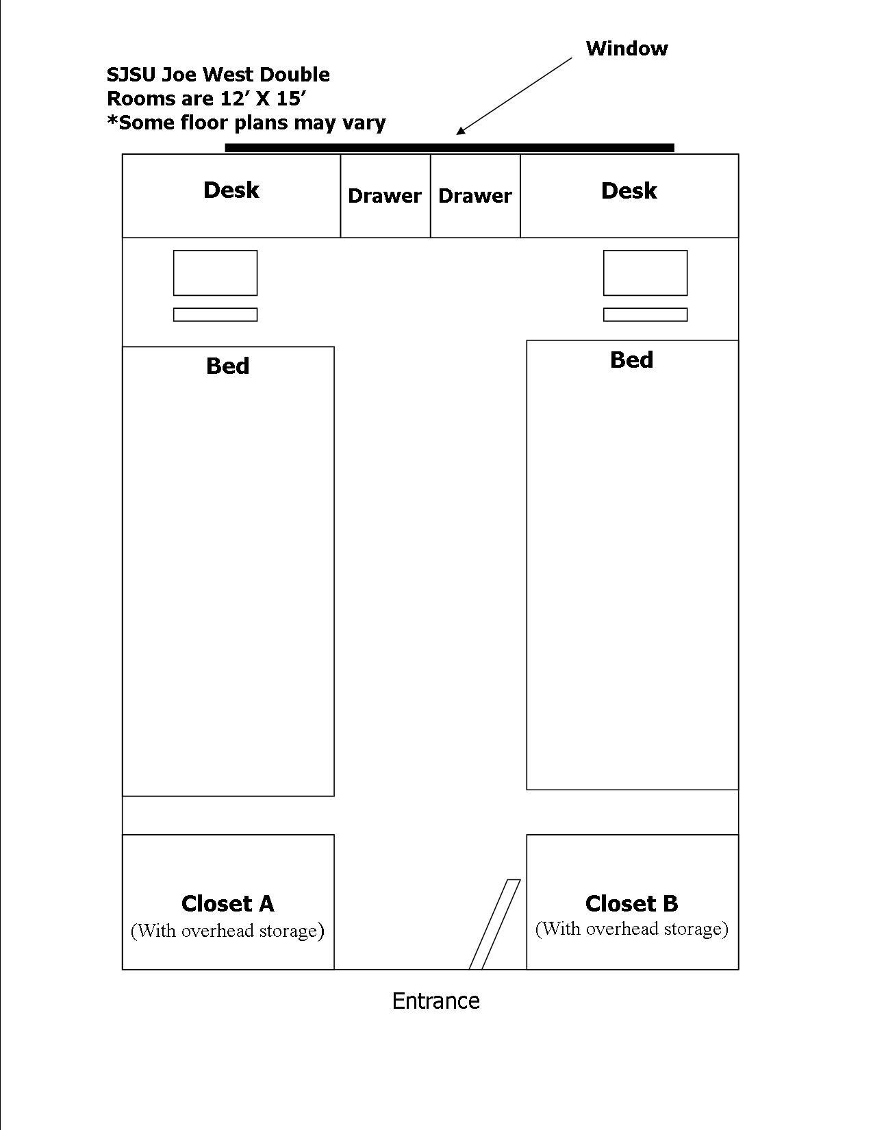 JW double room floorplan