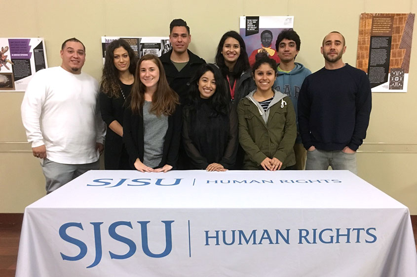 Director W. Armaline and student team, legal aid workshop for undocumented community members in Santa Clara County.