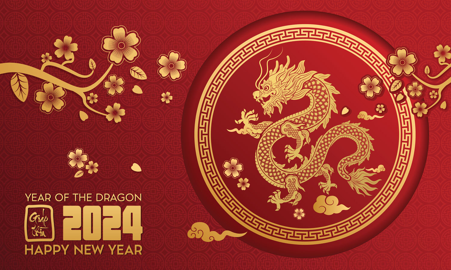 "Year of the Dragon 2024 - Happy New Year"