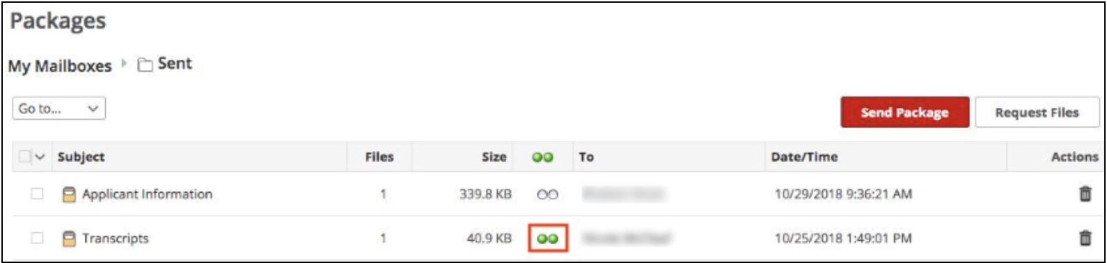 CSU MoveIT user interface displaying Packages.