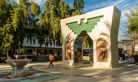 The César E. Chávez Monument: Arch of Dignity, Equality and Justice on SJSU campus