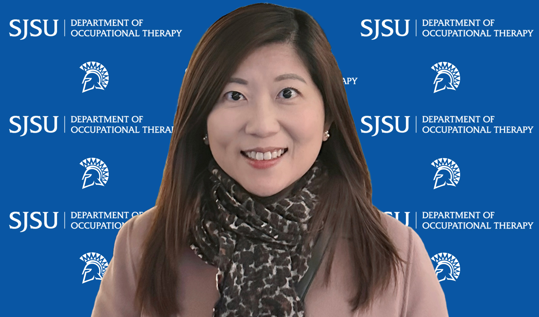 photo of Chiao-Ju Fang with SJSU OT background