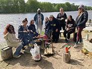 photo of Finland group_grilling by the lake