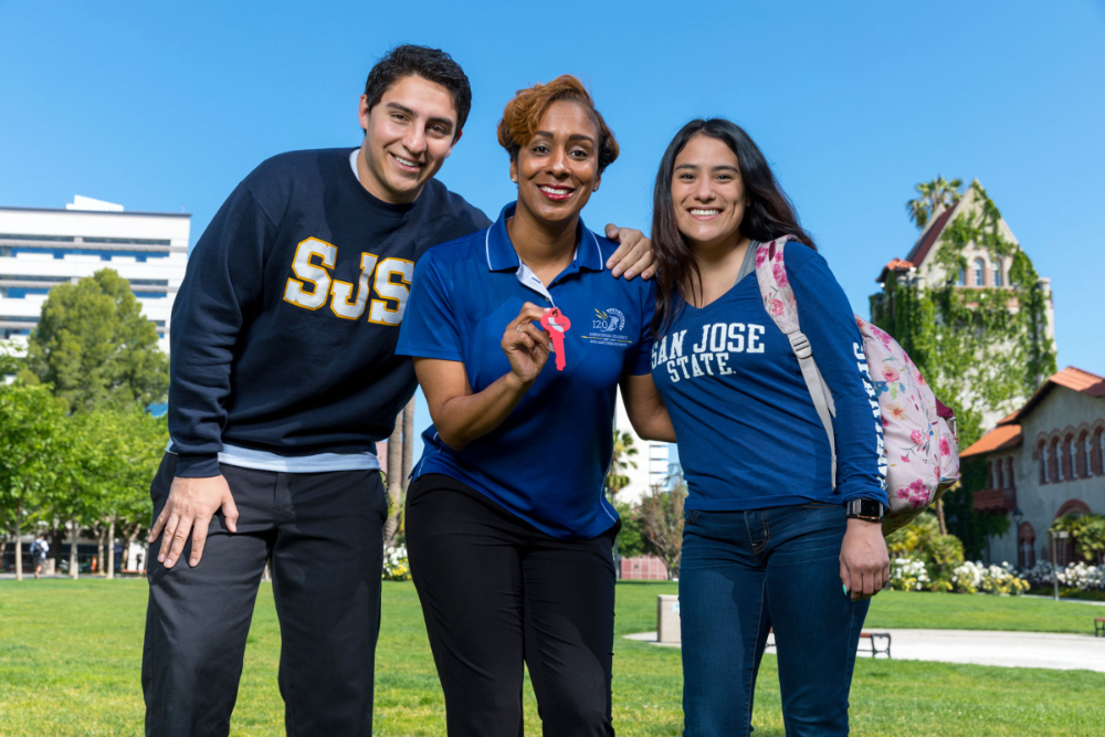 SJSU students and  staff member.