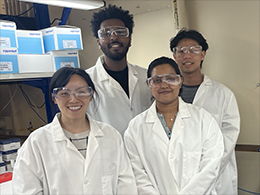 group picture in lab coats