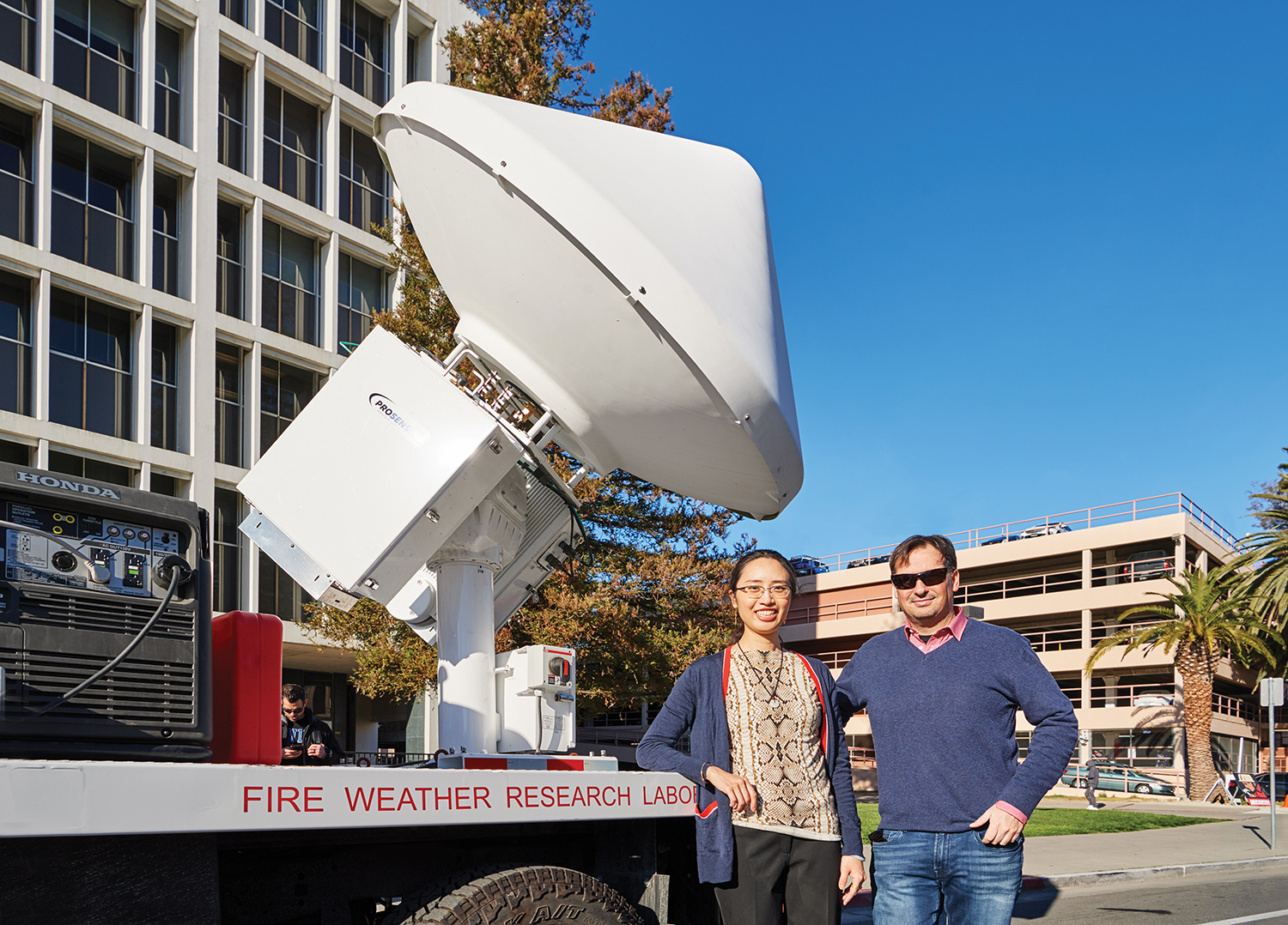 doppler radar in fire weather research truck