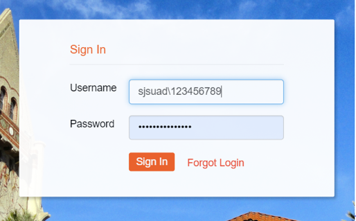 Timecard Login. ID