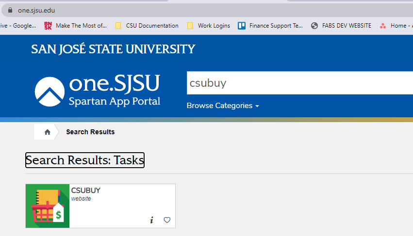 One.SjSU.edu CSUBUY