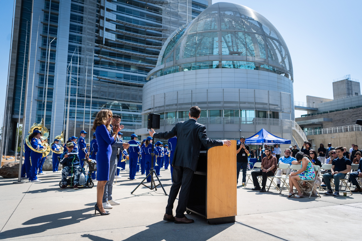 City Hall Flag Raising 2023 photo by Robert Bain